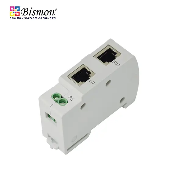 Din-rail Gigabit PoE Surge Protector 10KVA